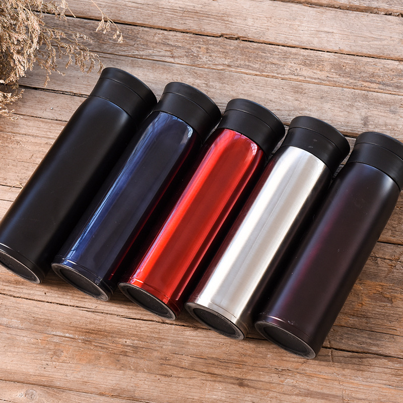 Double-layer vacuum insulated cups, stainless steel water cups for men and women, business office punk cups, outdoor gift cups details Picture