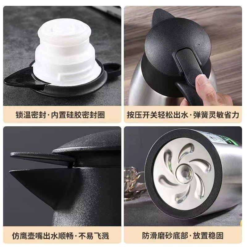 304 stainless steel vacuum double-layer welcome pot, coffee pot, large-capacity 2.0 hot water kettle, thermos flask, gift, food grade Application Scenario