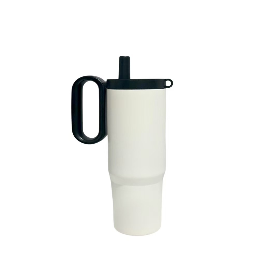 Light luxury twilight insulated cup, large-capacity water cup, 316 stainless steel straw cup, car ice cube cup, high-end cup Item Picture