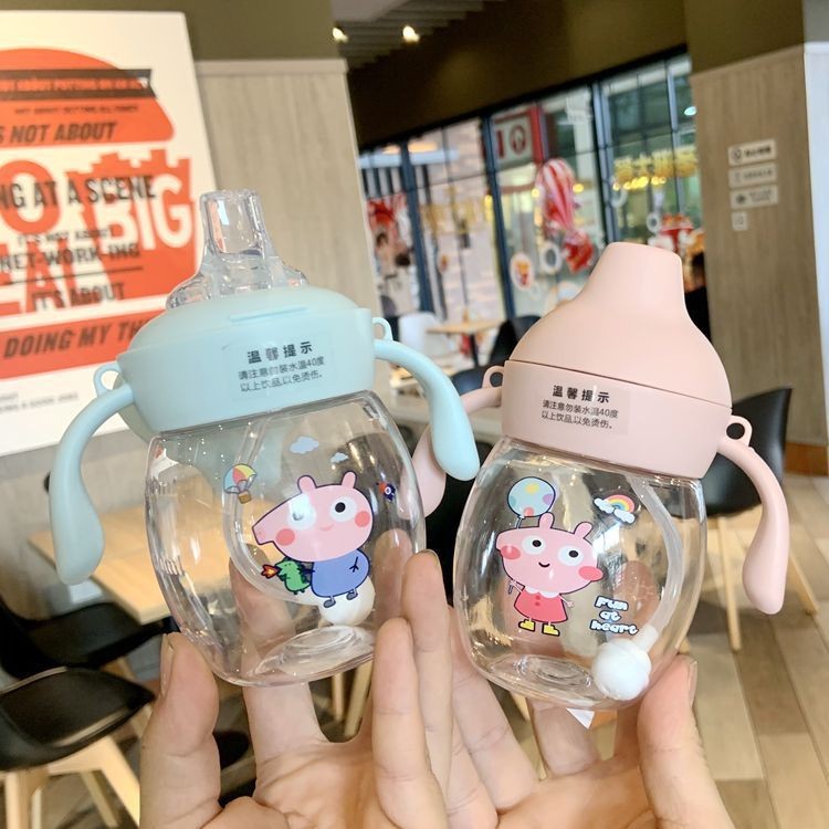 Duckbill water cup, horizontal appearance, gift cup, baby water cup, horizontal appearance, beautiful style, water cup with shoulder strap details Picture