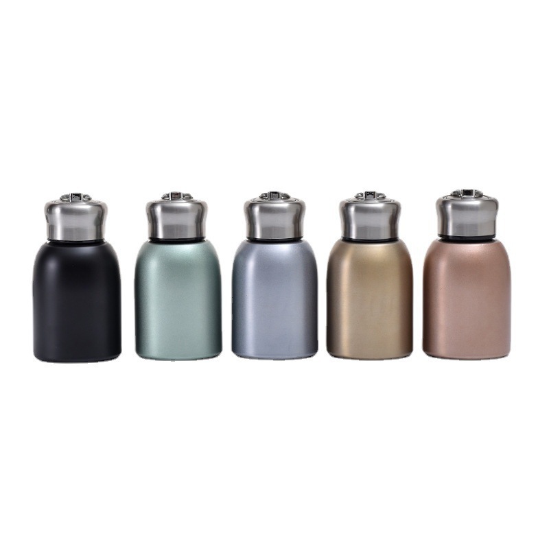 Cross-border best-selling cute mini chubby Ding insulated cup, 304 stainless steel small belly cup, male and female student cup with handle ring Item Picture
