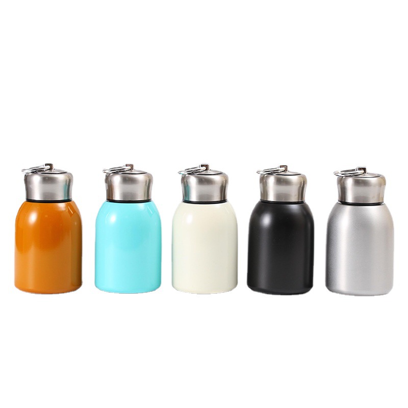 New 304 stainless steel insulated cup, vacuum double-layer mini chubby pocket cup, portable tea cup for car Item Picture