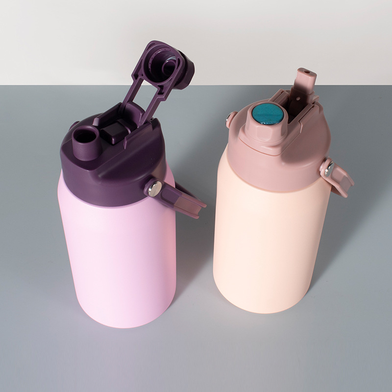 Hot-selling unique mold stainless steel handle large-capacity sports insulated cup, insulated pot, extra-large diameter double-drinking pot Specification drawing