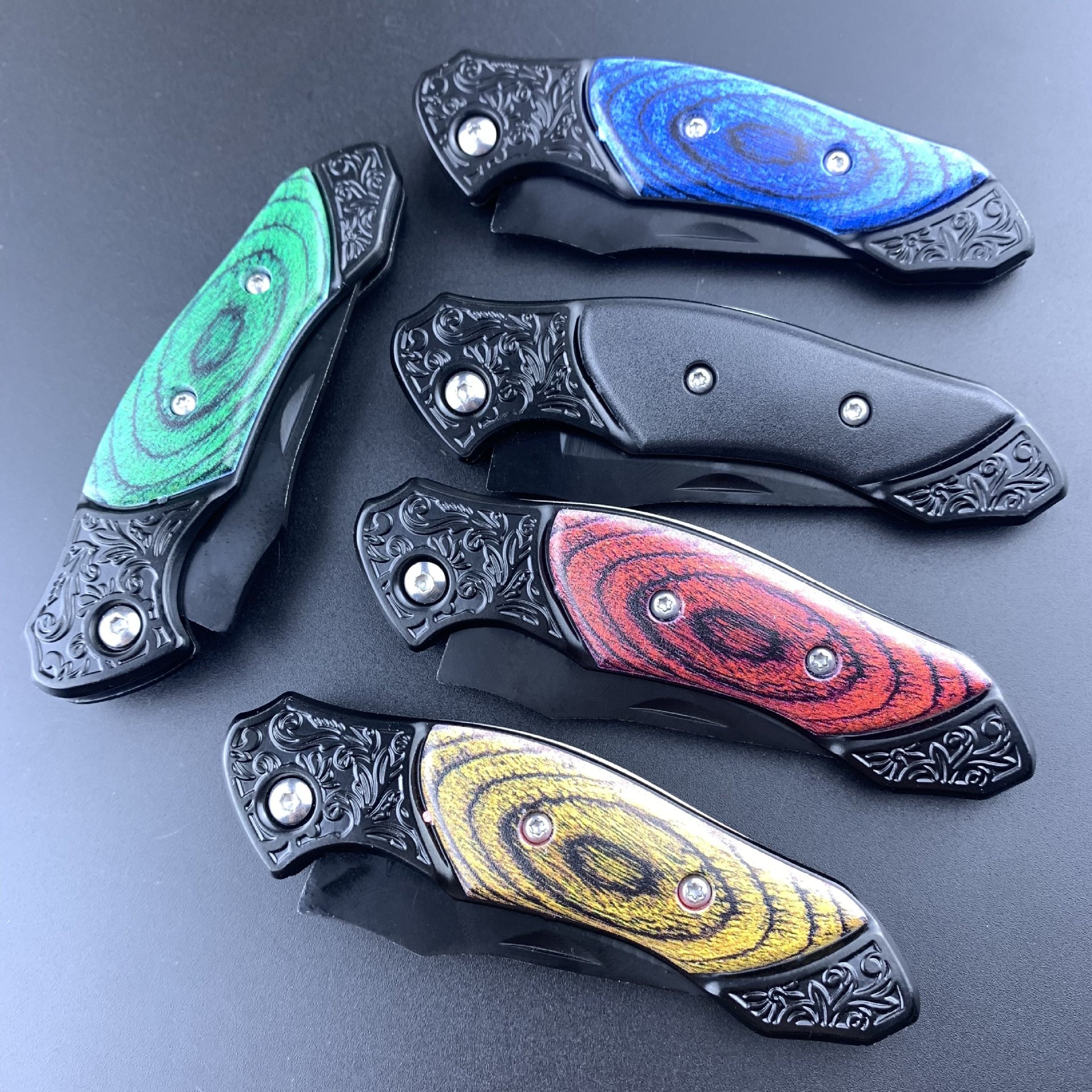 New portable outdoor folding knife, portable self-defense camping mini household stainless steel fruit knife, letter opening folding knife Specification drawing