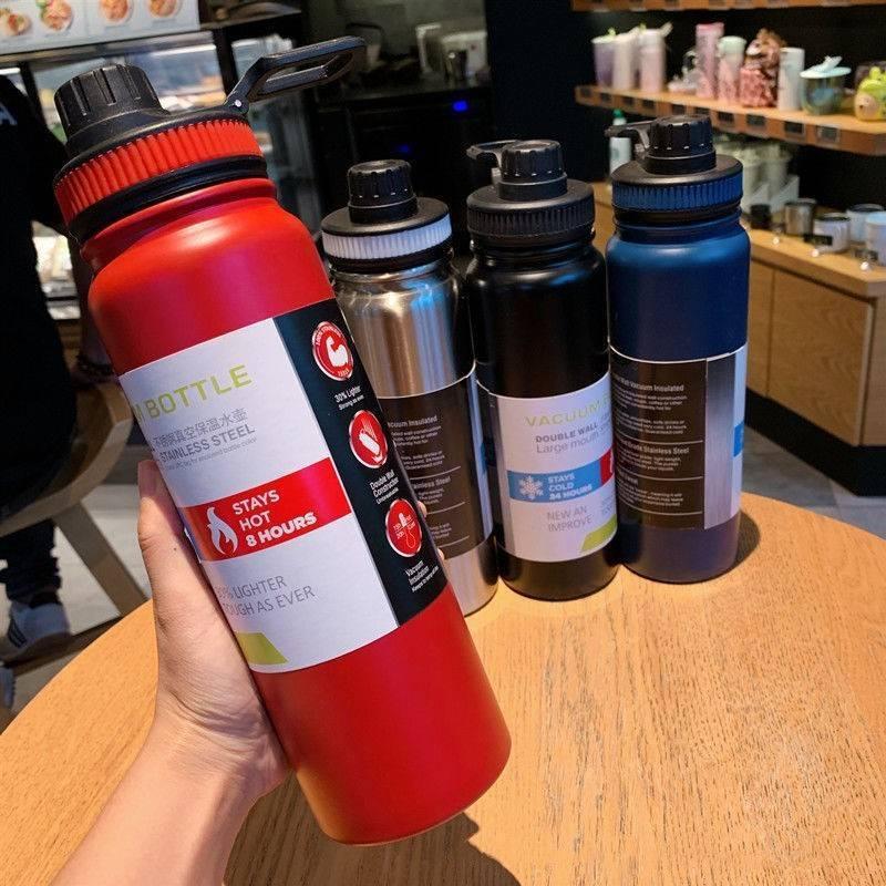 Cycling water cup, creative portable space cup, outdoor insulated cup, special insulated cup for mountain climbing and drivers, large capacity details Picture