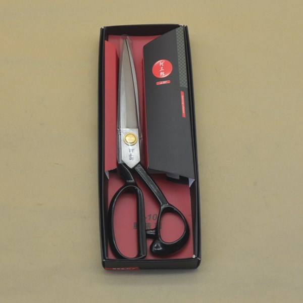 Factory direct sales of 10-inch genuine Sea Lion Asanlang clothing scissors, tailor scissors, fabric scissors, forging scissors Specification drawing