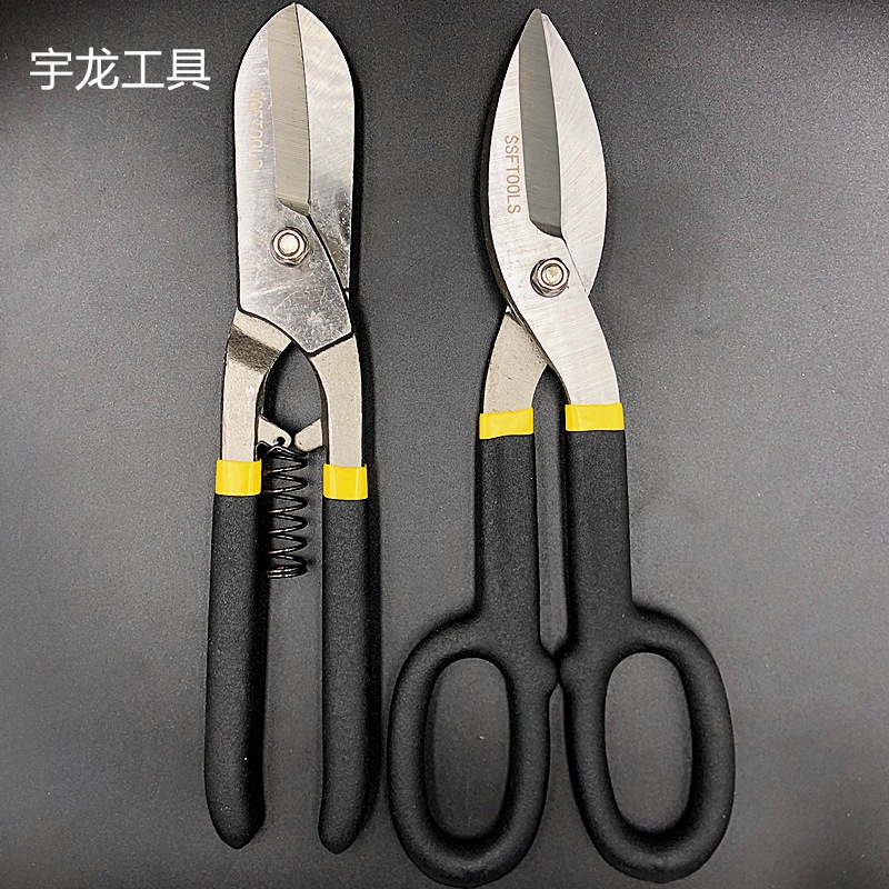 The manufacturer wholesales American and German style iron shears, industrial-grade 10-inch and 12-inch iron shears, and household steel plate shears full figure