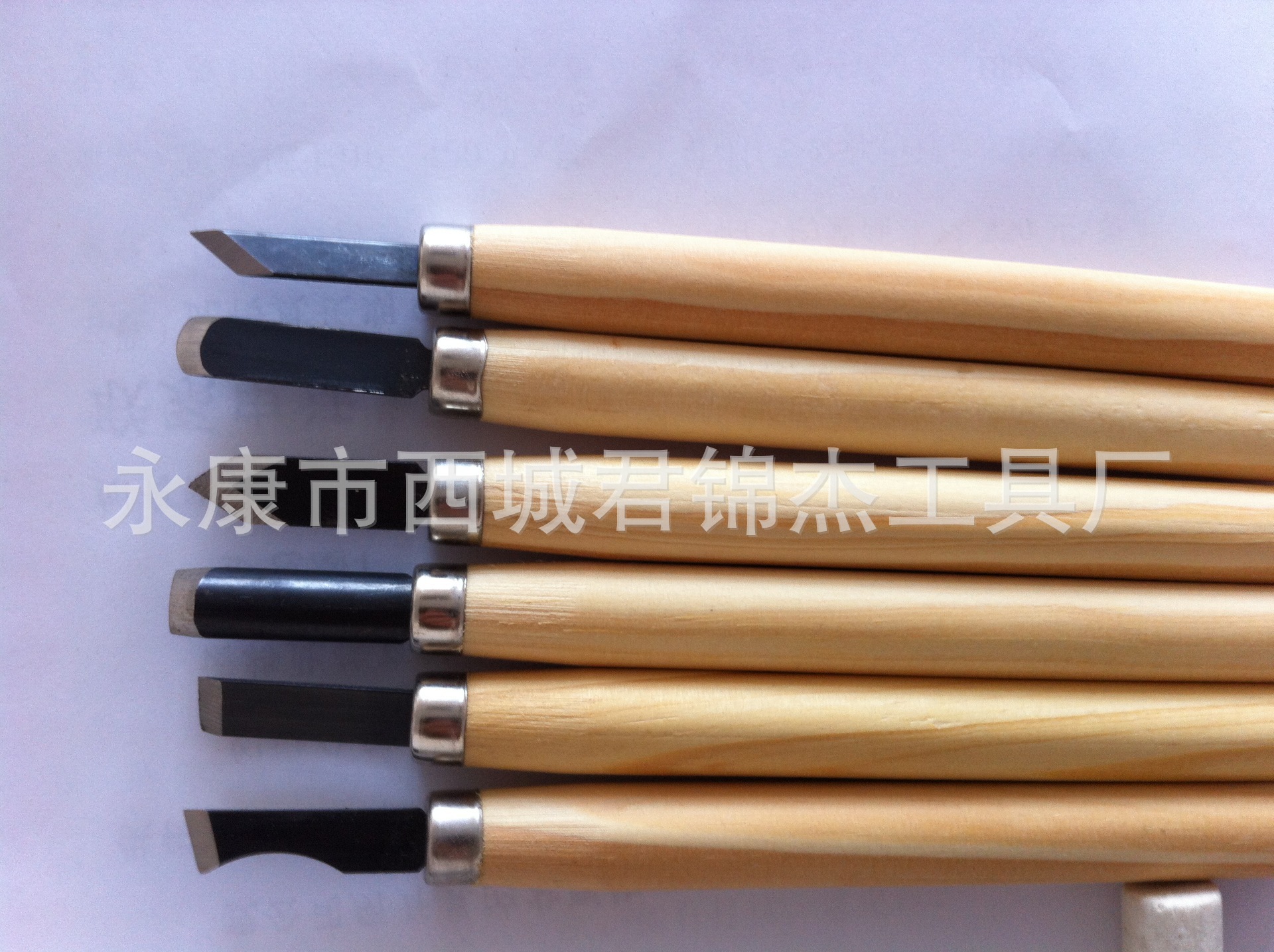 Factory direct supply 6-piece set of engraving knives, student woodworking engraving knives, wood carving tools, wood engraving knives, engraving knife set version details Picture