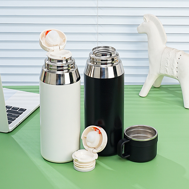 Men's stainless steel water cup, tea-water separation, office tea brewing cup, large-capacity multi-functional steeping cup, car water cup Specification drawing