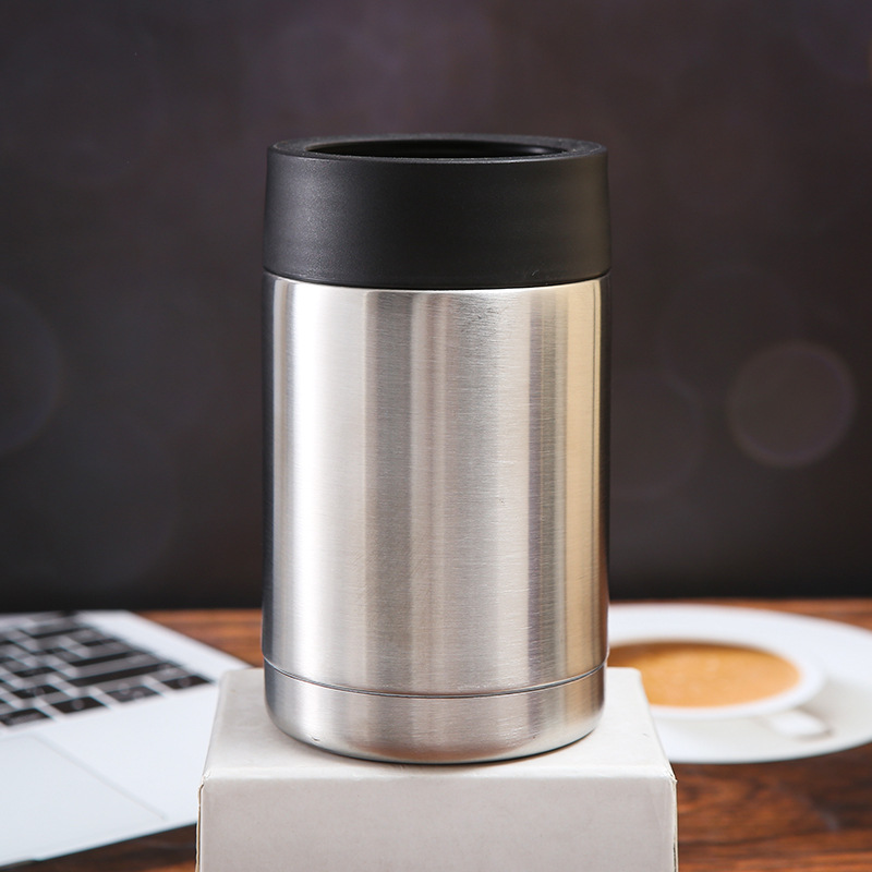 Customized 304 stainless steel vacuum car cup, spray-painted straight cup, multi-functional outdoor sports cold insulation tank full figure