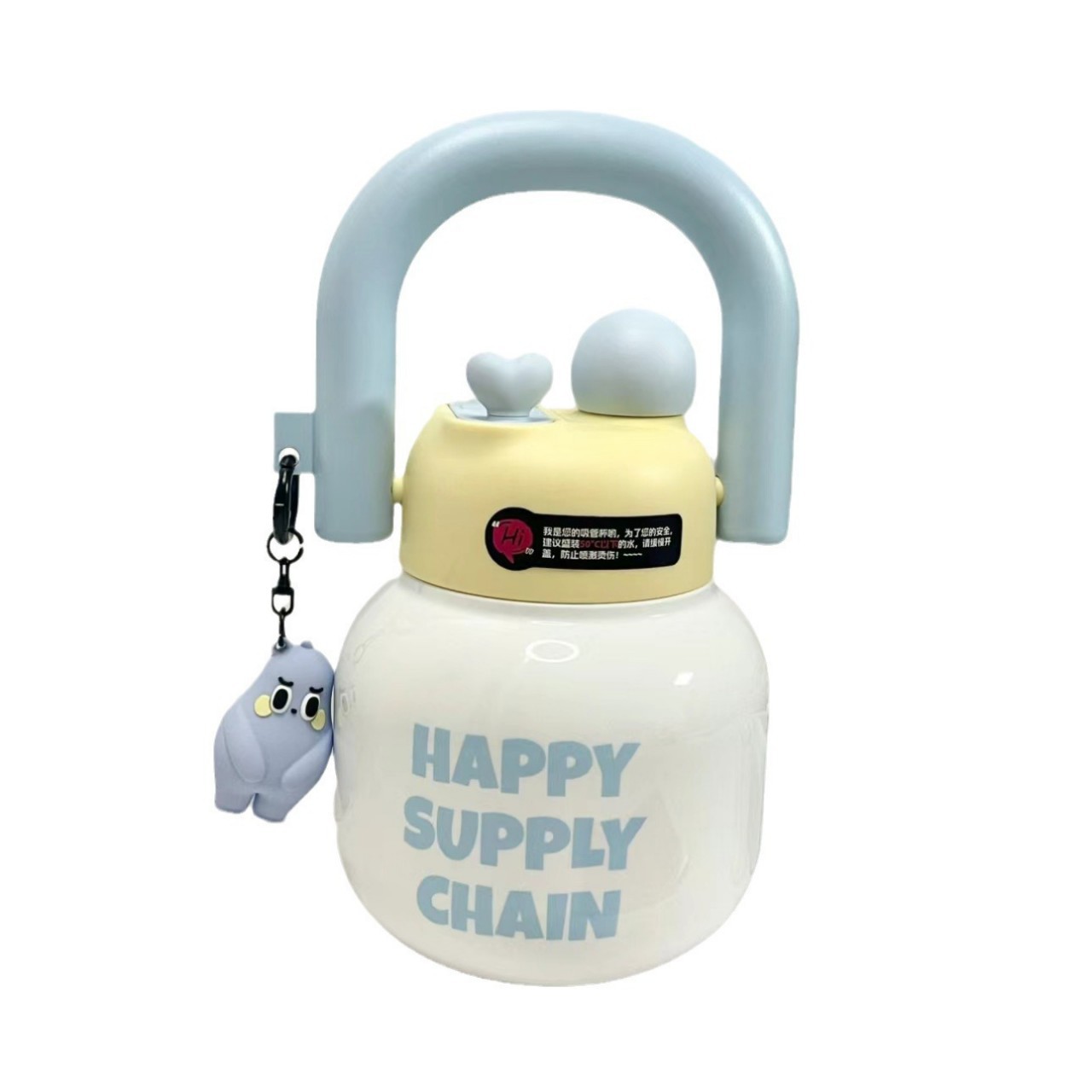 New double-spout carrying pot, portable for girls, high appearance level in summer, large-capacity straw, big-bellied cup, space ton cup Application Scenario
