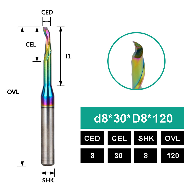 Single-edge milling cutters for cobalt-containing high-speed steel M35, profiling milling cutters for aluminum alloy profiles, engraving of doors, Windows and curtain walls undefined