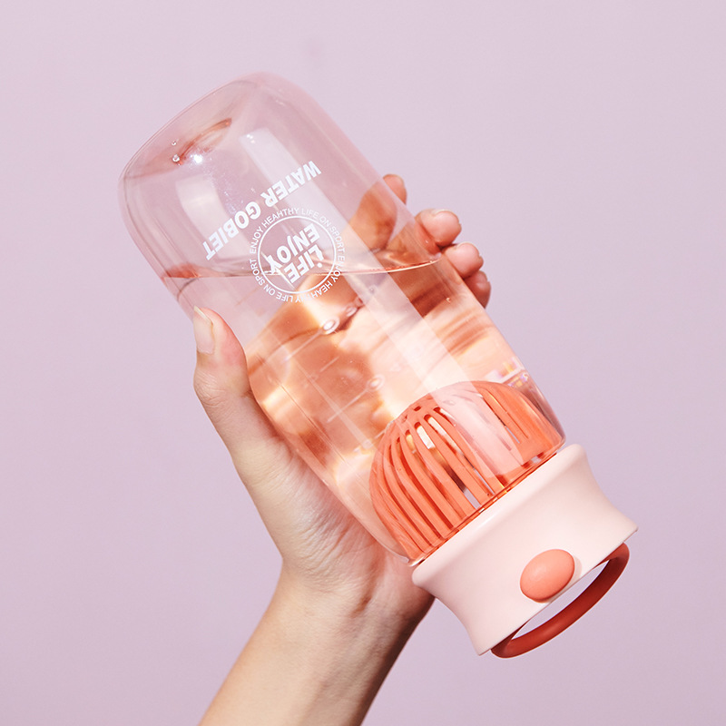 Travel water cup for female students, covered outdoor tea tray with a handle, portable plastic cup, anti-drop, disposable cup, durable to drop Specification drawing