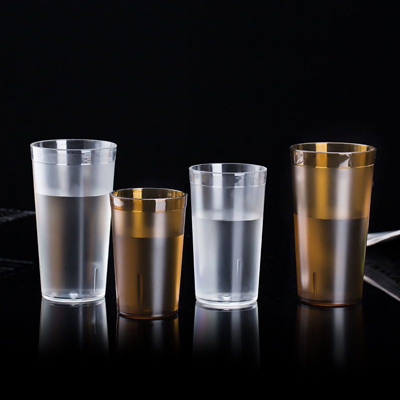 Frosted cups, acrylic plastic cups, transparent tea cups, coffee-colored cups, tea-colored cups, creative aviation beverage cups Application Scenario