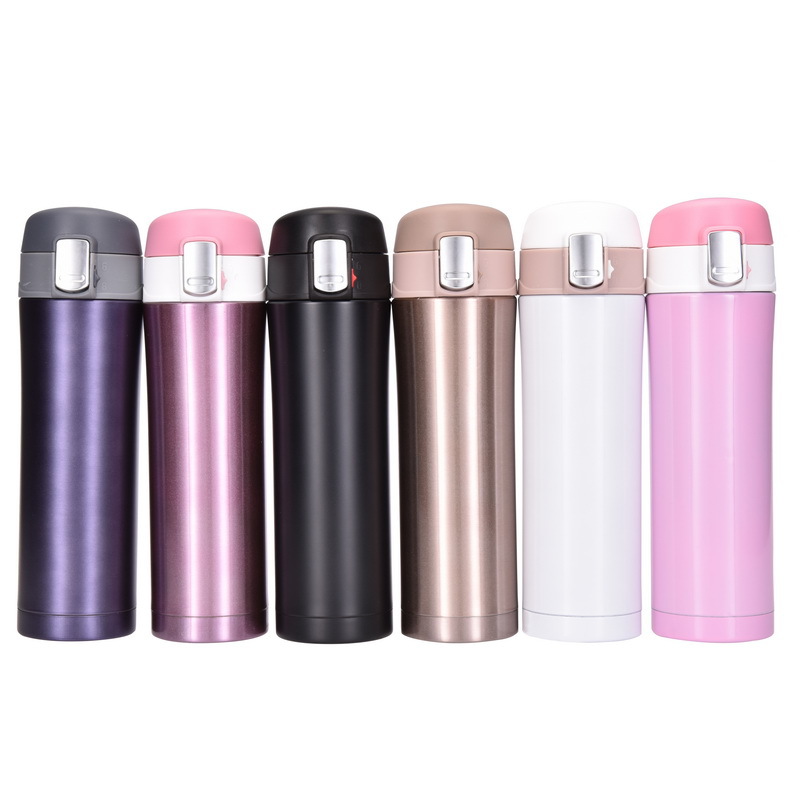Sui Ying cup, bouncing lid, stainless steel insulated cup, lock, car water cup, vacuum casual cup, advertising gift cup Item Picture