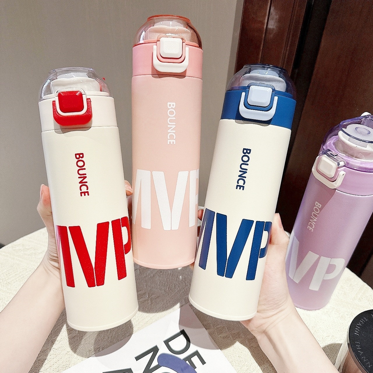 316 stainless steel insulated cup, high appearance level, simple water cup for men and women with tea strapping, portable and bouncy drinking water pot full figure