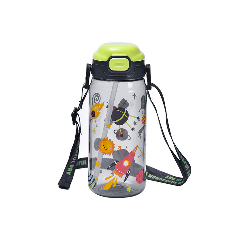 Wholesale of portable summer fitness plastic water bottles for boys, girls, children and students. Colorful and fashionable water bottles from the manufacturer Item Picture