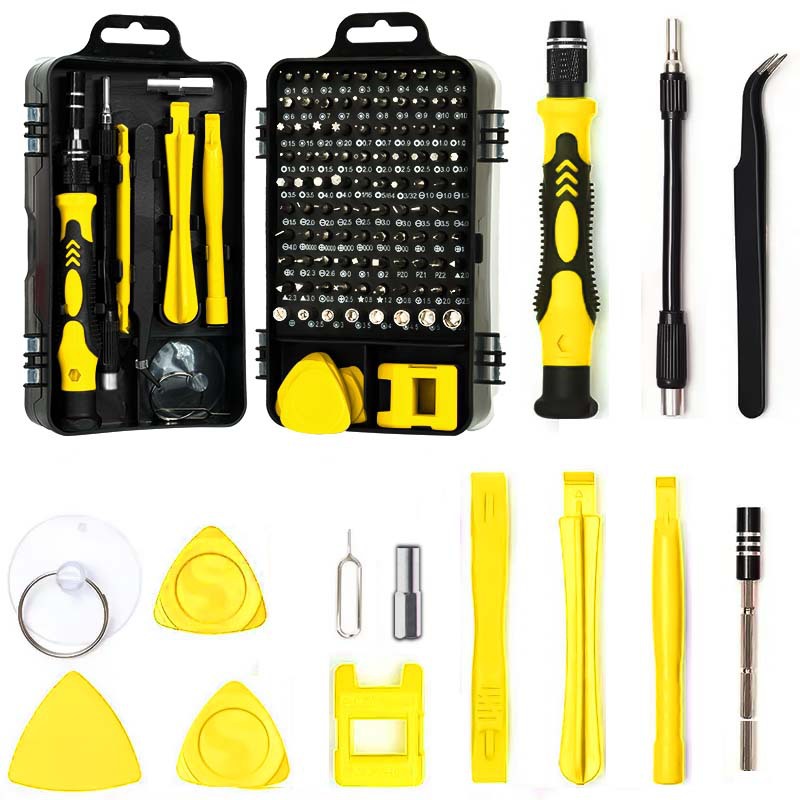Cross-border 115-in-1 screwdriver set tools, mobile phone repair and disassembly tools, multi-functional manual screwdriver set undefined