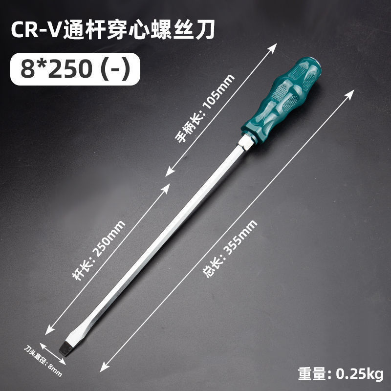 A comprehensive collection of high-hardness cross-shaped impact screwdrivers that can strike flat-head screws with through-hole integrated screwdrivers Item Picture