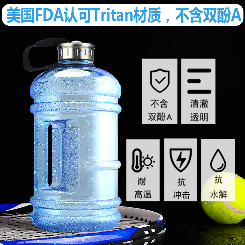 tritan material large water bottle, sports water cup, logo bucket cup, Amazon hot sale, durable water bottle details Picture