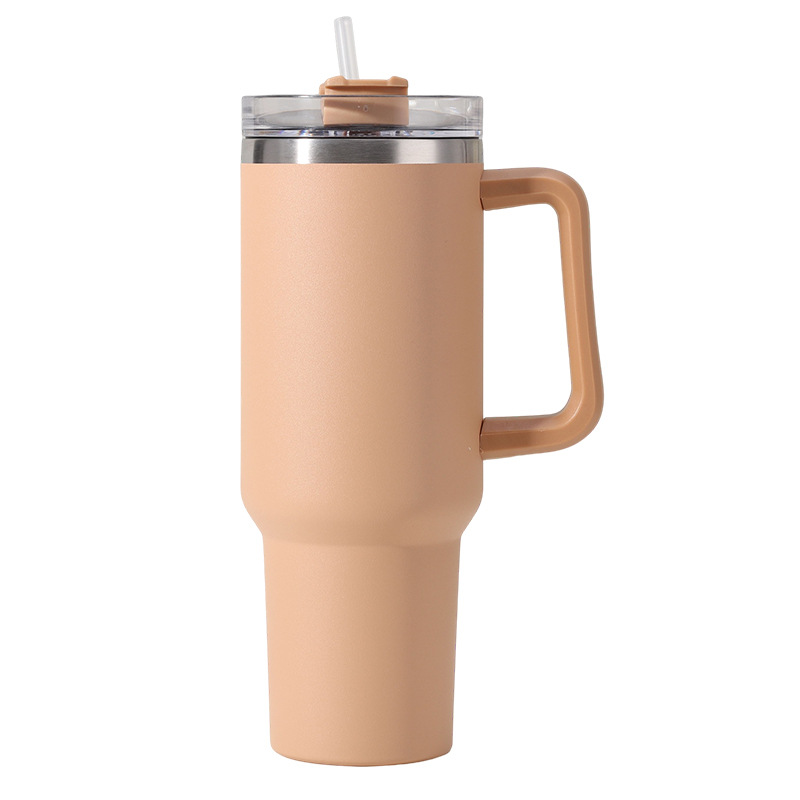 Amazon Giant 40oz first-generation car cup, double-layer stainless steel handle cup, outdoor car straw water cup Application Scenario