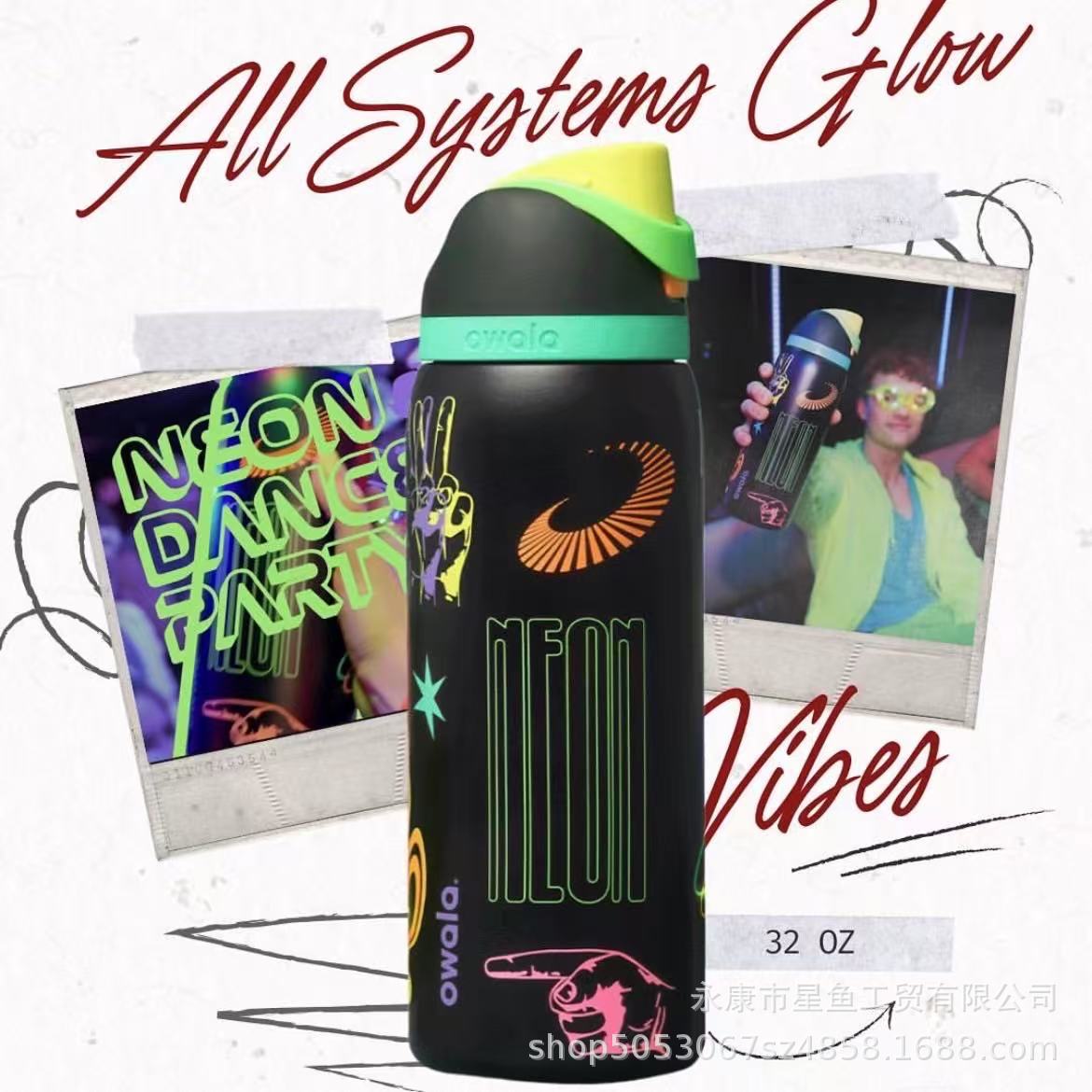 Cross-border bestseller owalafreeSip Stanley's same style insulated cup, stainless steel insulated cup, vacuum bouncing cup details Picture