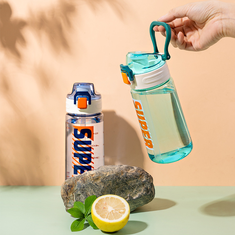 Summer water cup, direct drinking cup, anti-drop water cup, portable large-capacity, high-temperature resistant plastic travel sports water bottle for adults Specification drawing