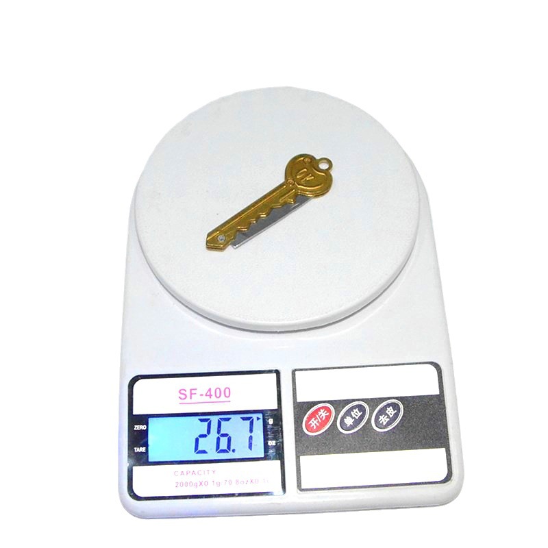 Outdoor knife, OK key knife, portable mini stainless steel fruit knife, folding key knife, express unboxing knife Item Picture
