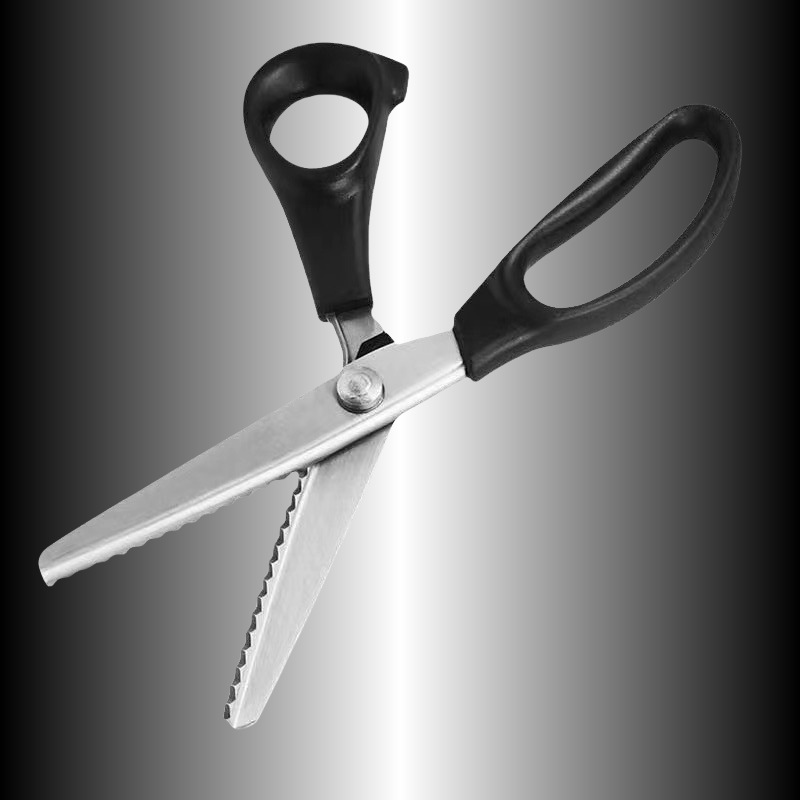 Tailor's scissors, stainless steel tooth cloth scissors, fabric scissors, clothing scissors, serrated wavy arc scissors, sewing lace scissors undefined
