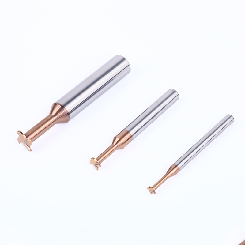 Tungsten steel T-slot milling cutters for steel, carbide channel cutters, integral alloy coated T-cutters, formed T-slot milling cutters Item Picture
