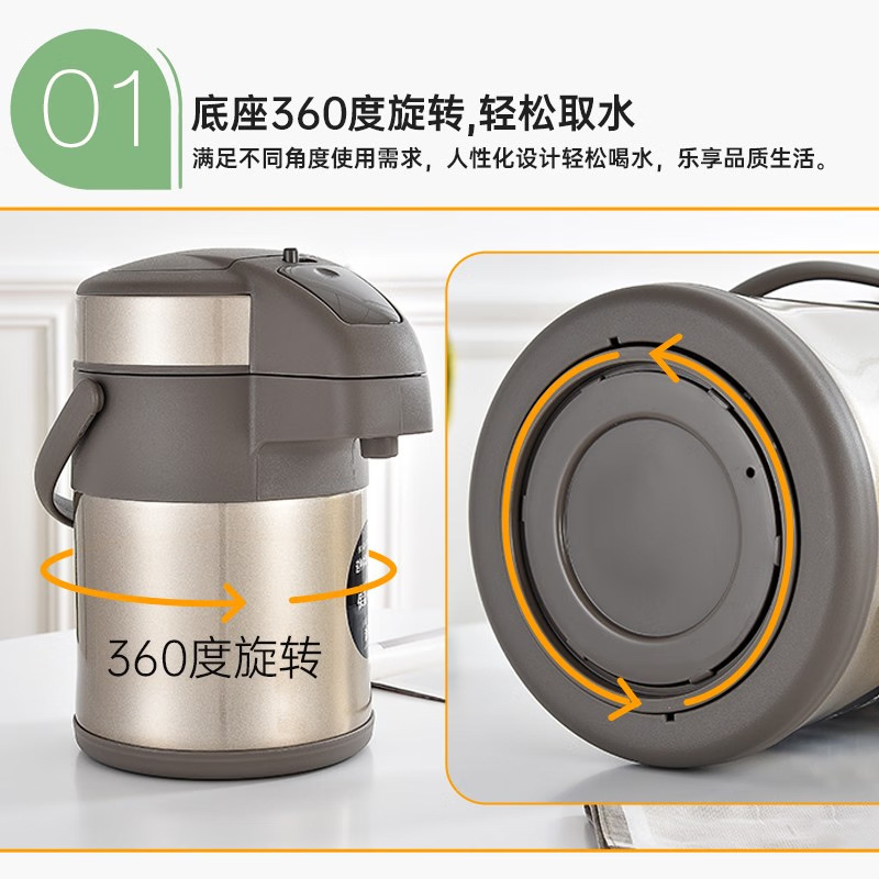TIGER brand MAA-A22C Double-layer 304 stainless steel household and office thermos, 2200ml details Picture