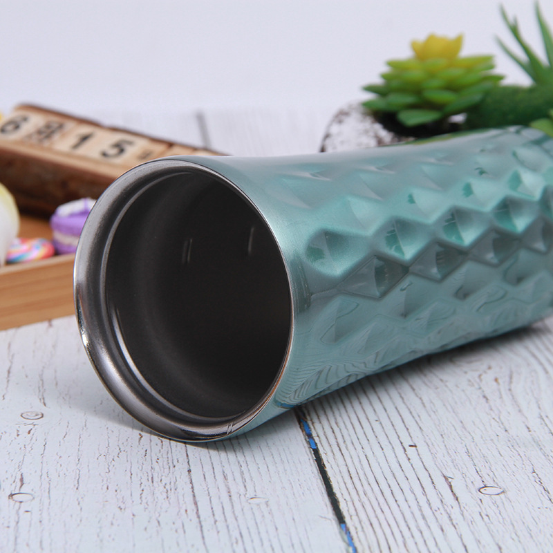 Customized 304 stainless steel insulated cups, double-layer vacuum car coffee cups, outdoor car cups, customized logo wholesale Specification drawing