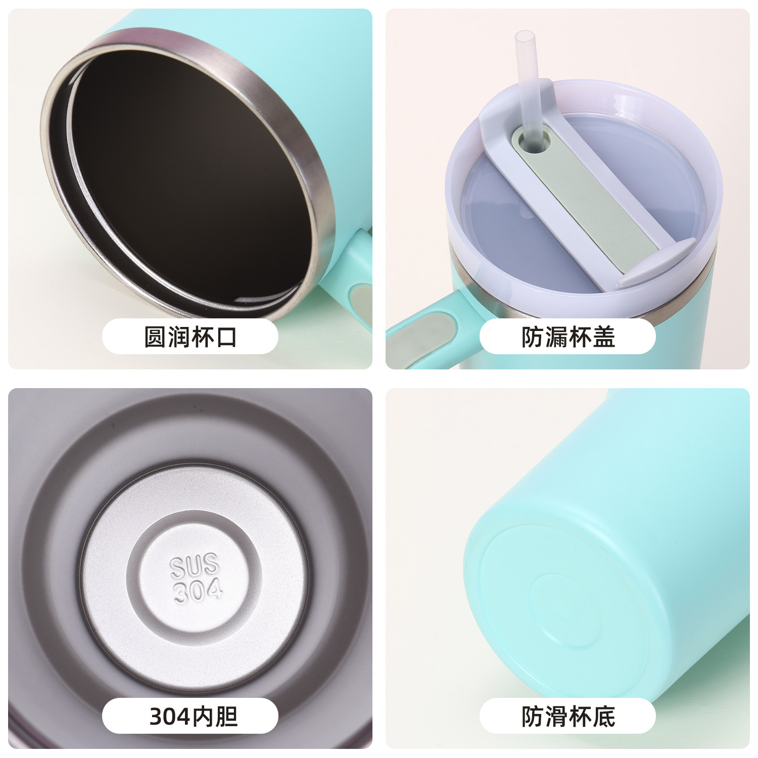 Cross-border 40oz second-generation car cup, stainless steel portable straw cup, large-capacity portable ice cube cup, outdoor handle cup Application Scenario