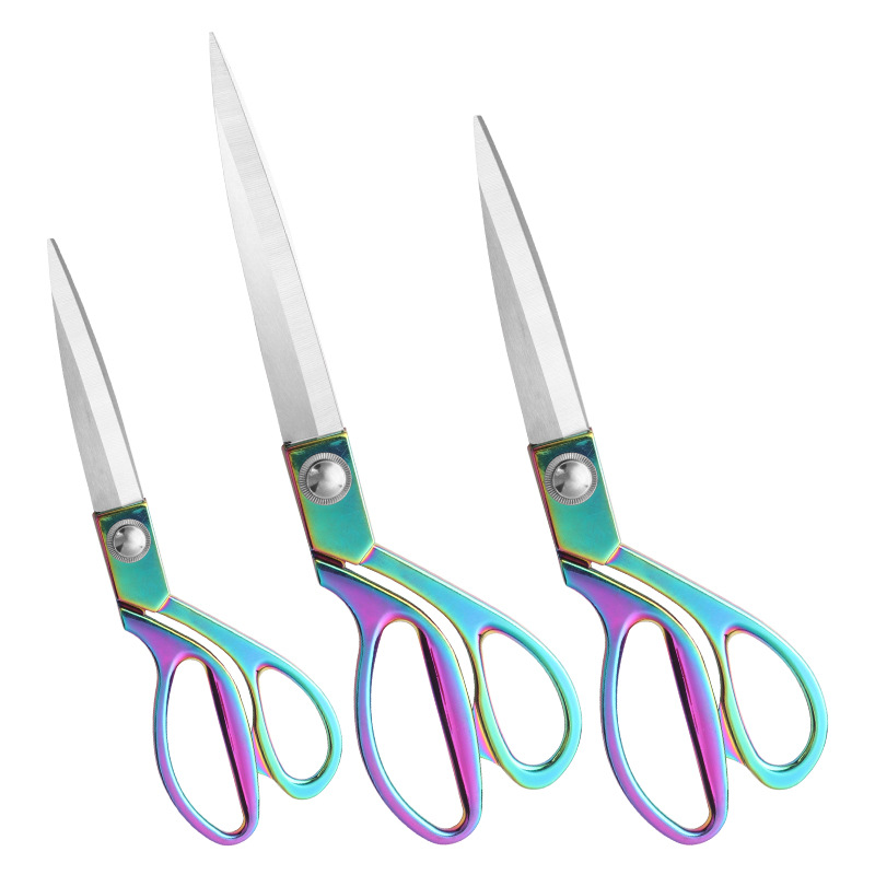 Lin Tai's tailor scissors, stainless steel clothing sewing scissors, 10-inch tailor scissors for cutting clothes and fabric, large household scissors Item Picture