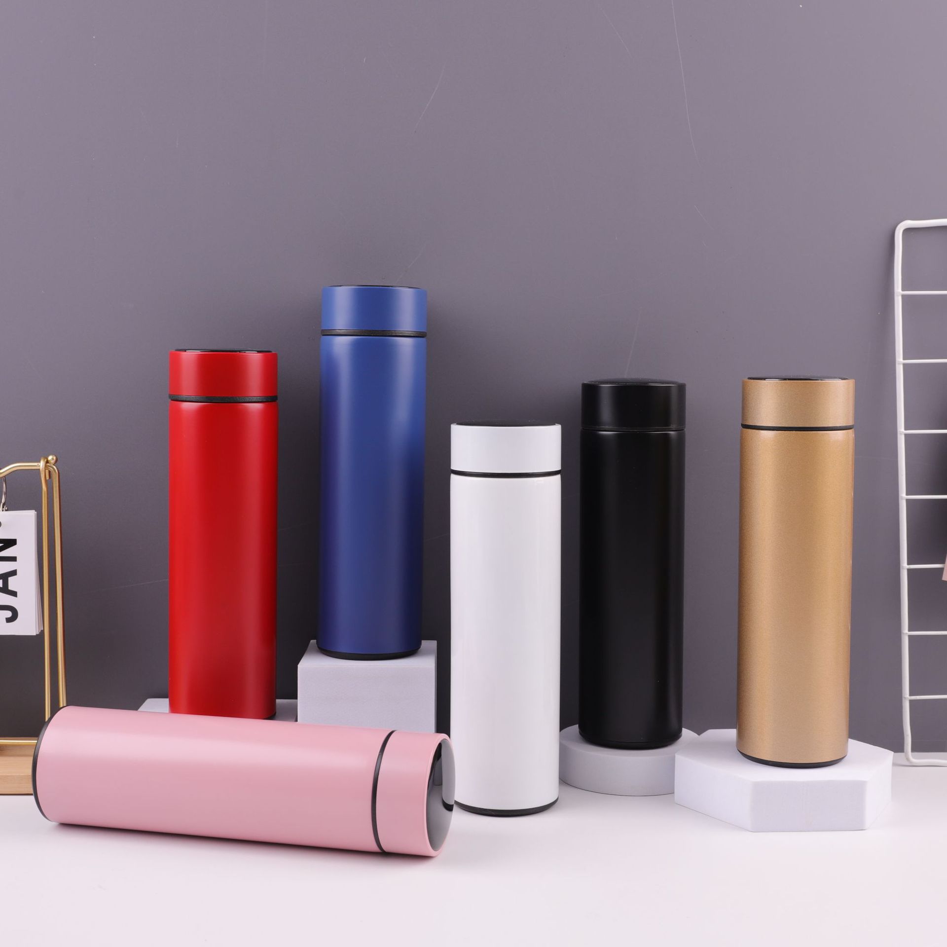 Touch display temperature 304 stainless steel insulated cup, car and household smart cup, portable temperature cup, business gift details Picture