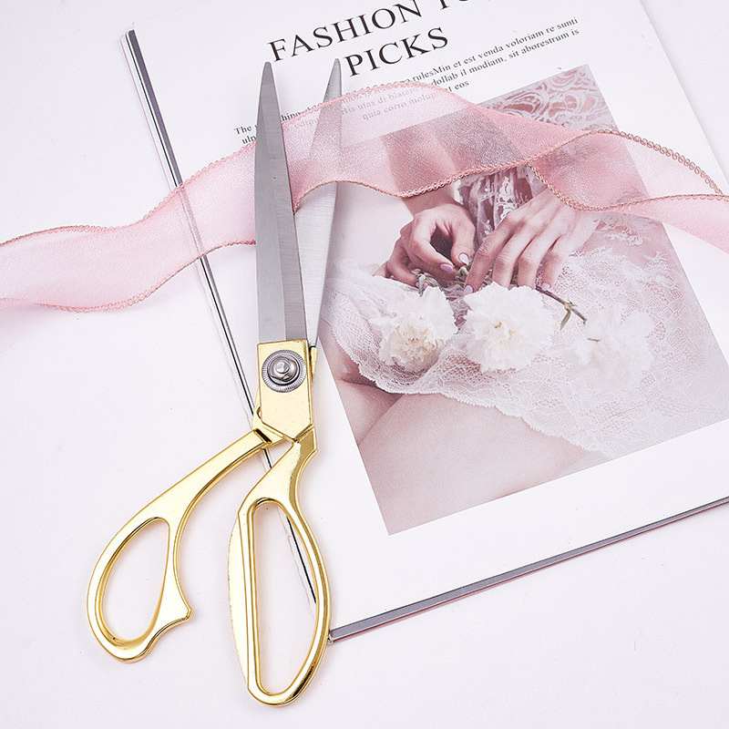 Stainless steel DIY handmade ribbon scissors, multi-purpose flower shop floral art paper-cutting knives, art scissors, tailor scissors details Picture