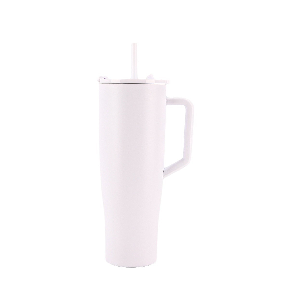 New creative 304 stainless steel insulated cup, outdoor simple and portable straw cup, car handle 40oz car cup Item Picture