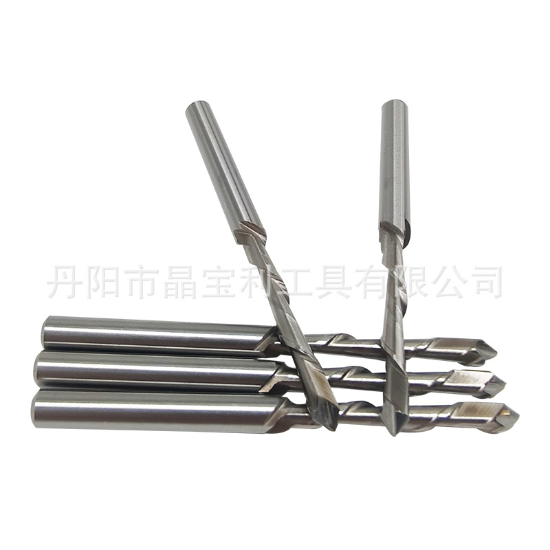 Cross-border three-edge woodworking milling cutter 6542, woodworking drilling left twist drill through round handle gypsum board hole-punching machine Item Picture