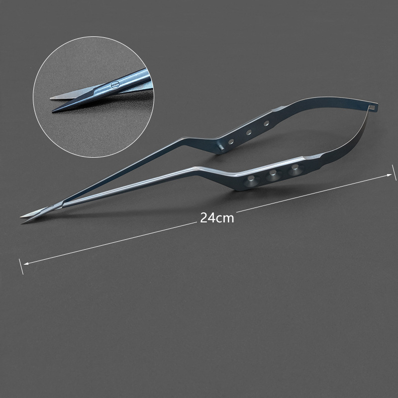 Stainless steel gun-shaped shears, micro-shears, titanium alloy straight head and curved head gun-shaped brain shears, surgical and neurosurgical instruments undefined