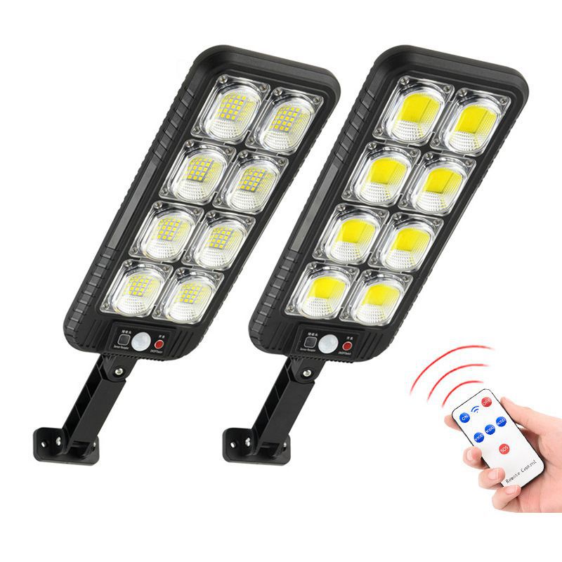 2024 New outdoor LED solar wall lamps, human-sensing garden lamps, household wall lighting, remote control street lamps full figure