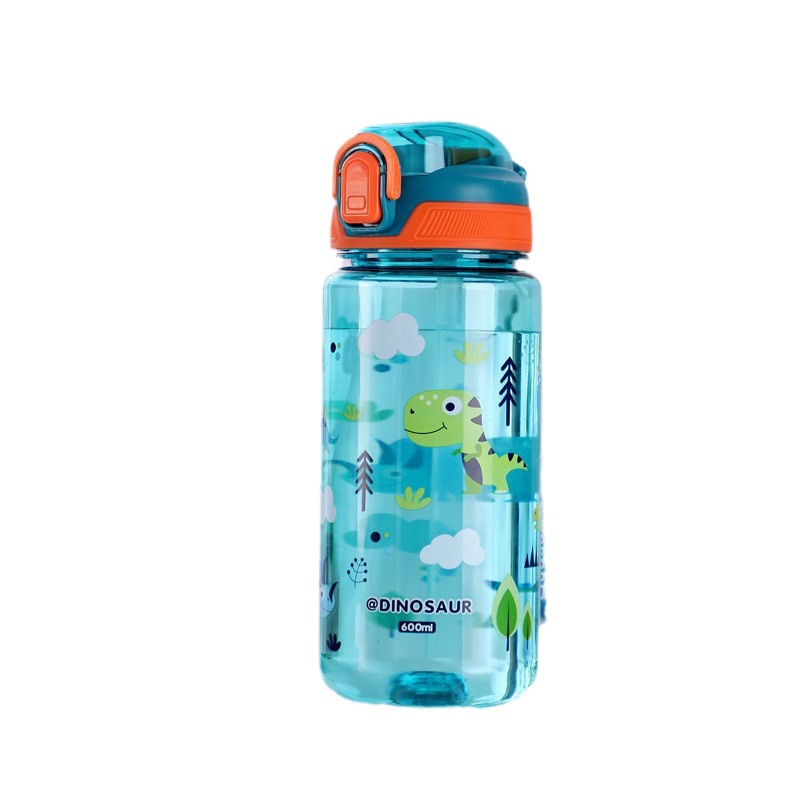Children's straw water cup, summer large-capacity cute cup, high appearance level for girls, stirring cup, high-temperature resistant plastic water bottle Item Picture
