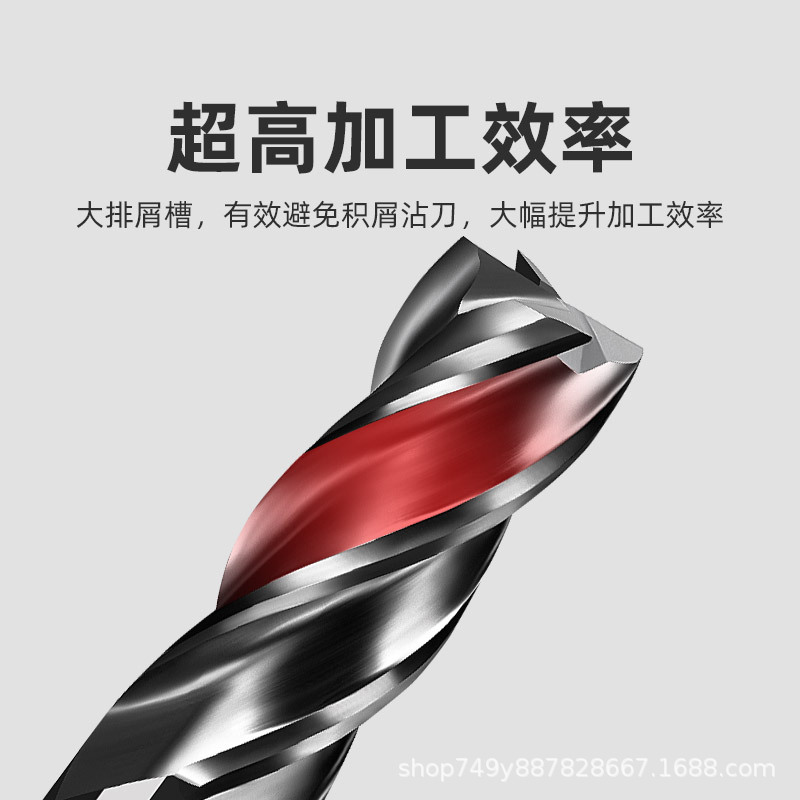 55-degree solid tungsten steel flat cutter, CNC alloy milling cutter, carbide bar tungsten steel milling cutter, straight shank coated milling cutter Specification drawing