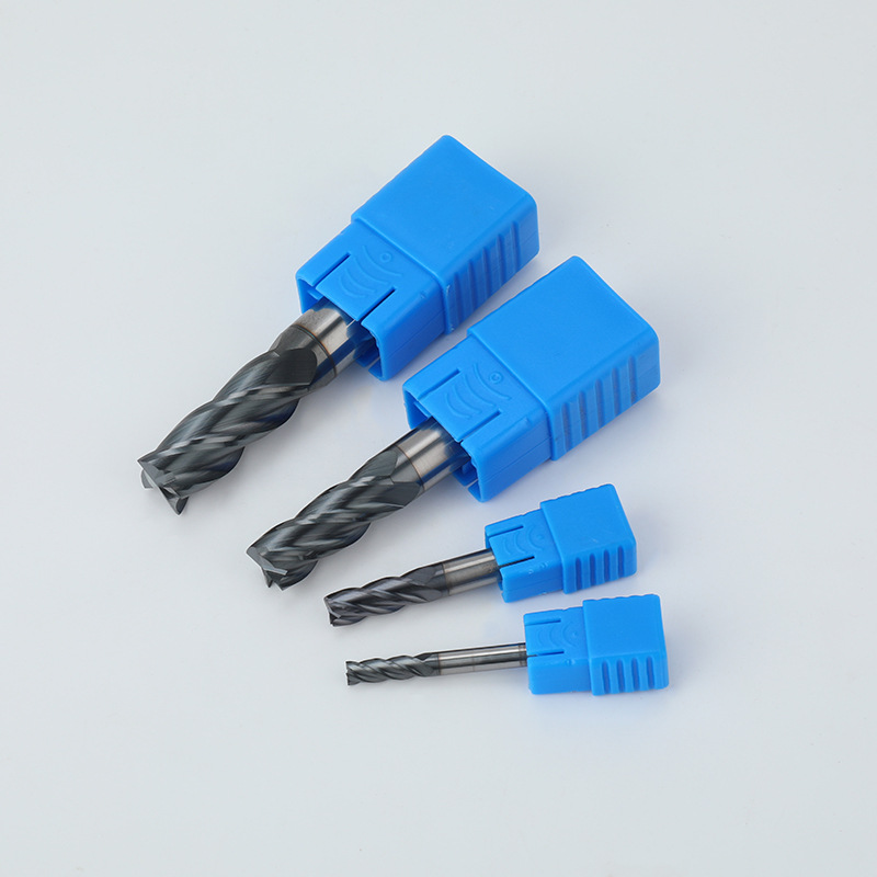 Taiwan YFT 50-degree tungsten steel end mills, 4-edge and 2-edge straight shank flat-bottom milling cutters, milling cutters, extended alloy coated milling cutters Specification drawing