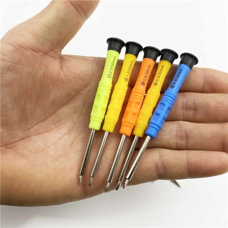 Colored screwdrivers for mobile phones, computers, glasses, cross, straight, five-star, Y-shaped, hexagonal telecommunications repair and disassembly tools Application Scenario