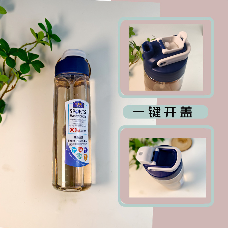 Large-capacity water cup, high-temperature resistant portable filtering tea cup, creative anti-drop water bottle for outdoor sports and fitness of male and female students Specification drawing
