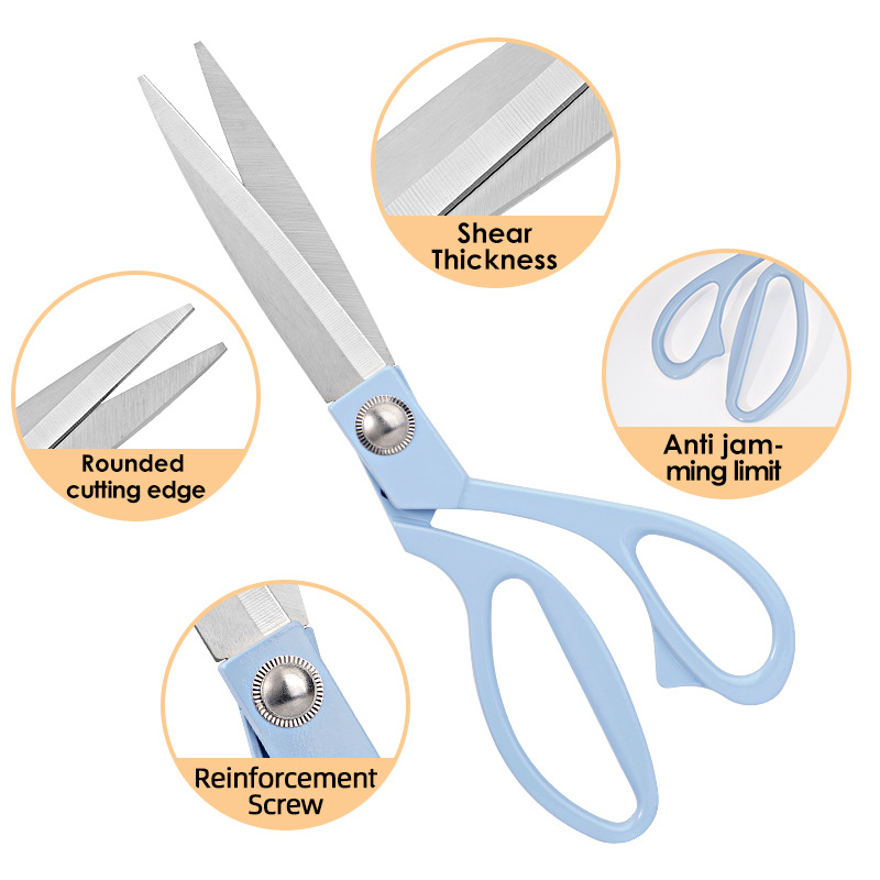 Lin Tai's tailor scissors, a comprehensive collection of household scissors in various sizes, clothing thread ends, sewing tools, and genuine fabric cutting products Specification drawing