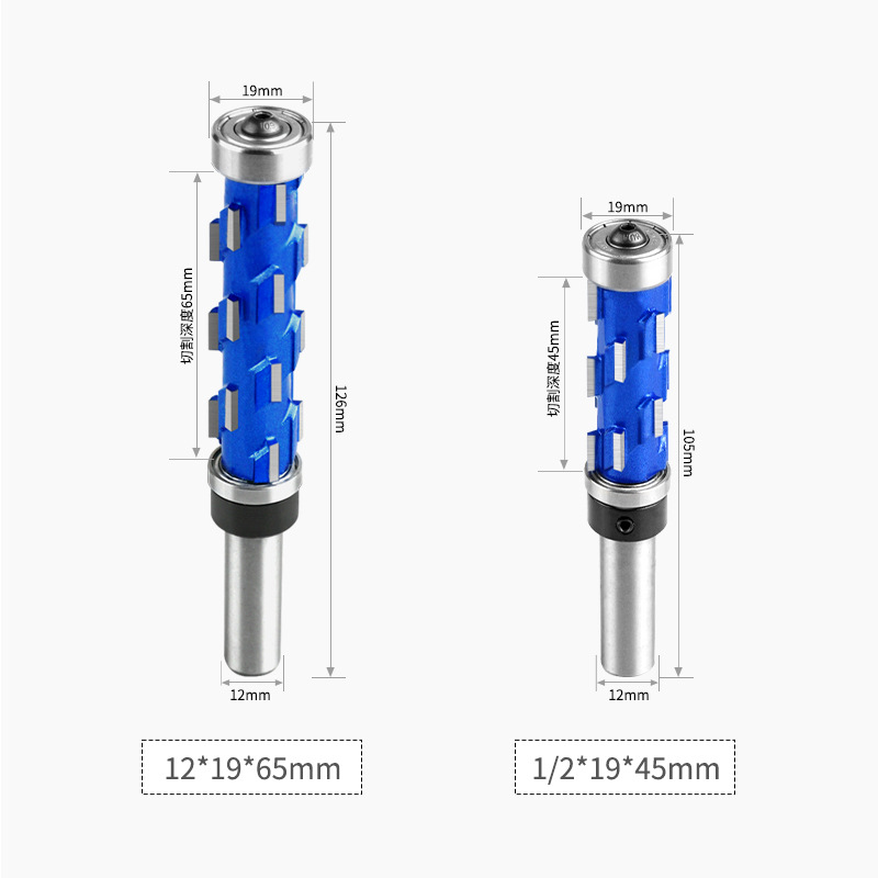 Woodworking double-axis trimming compound helical trimming tool, disposable engraving and milling tool, bearing profiling CNC engraving tool Application Scenario