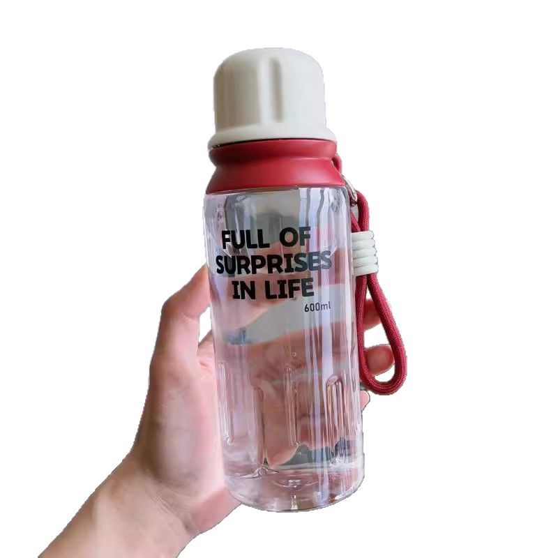 A large-capacity, simple Korean version of ins portable summer plastic space cup for both male and female students that is durable and can withstand drops Item Picture