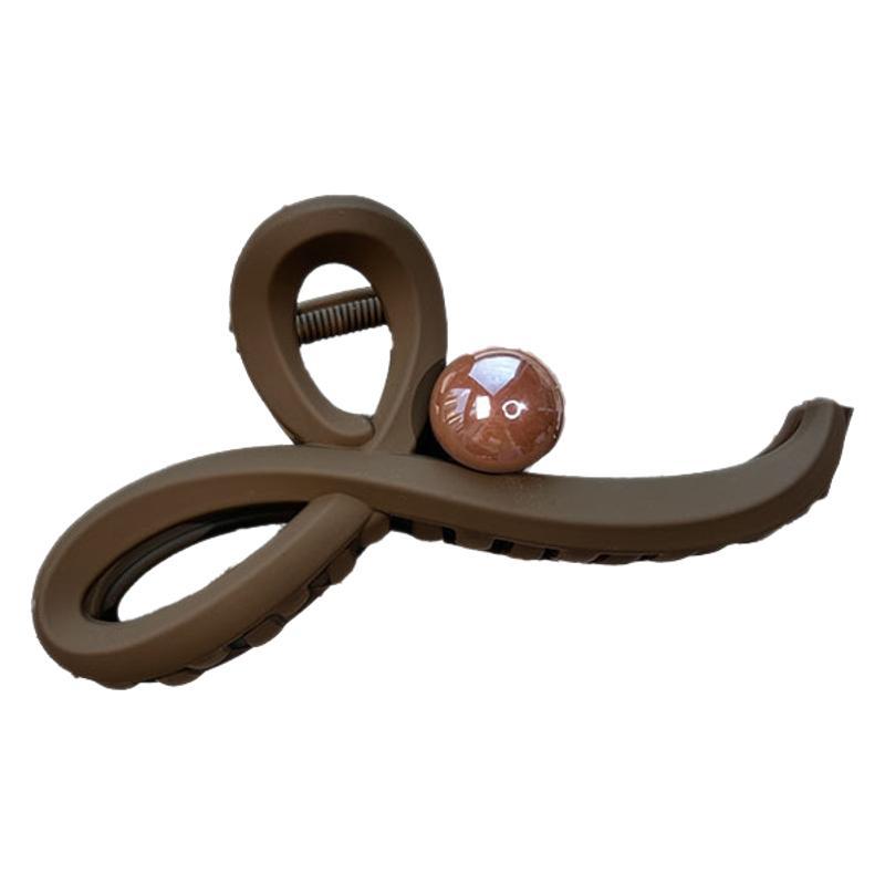 A new Korean-style hair clip for the back of the head, featuring a high-end, niche and light luxury hairpin and a feminine bow shark clip hair accessory Item Picture