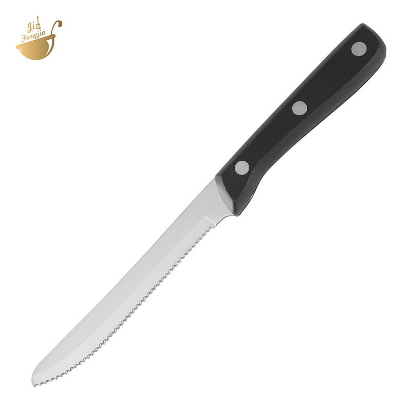 Yangjiang Knife Kitchen Stainless steel Western steak knife, PP handle tableware, small serrated knife, bread knife, fruit knife, household full figure